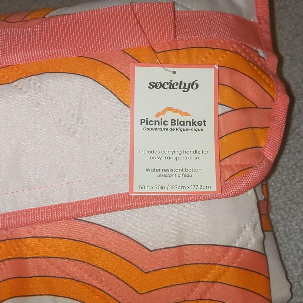 Society6 picnic blanket
